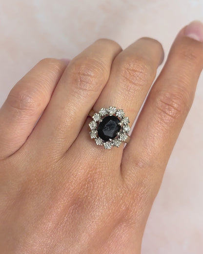 Anillo Marguerite Zafiro 2.40 quilates y Diamantes "Alma"