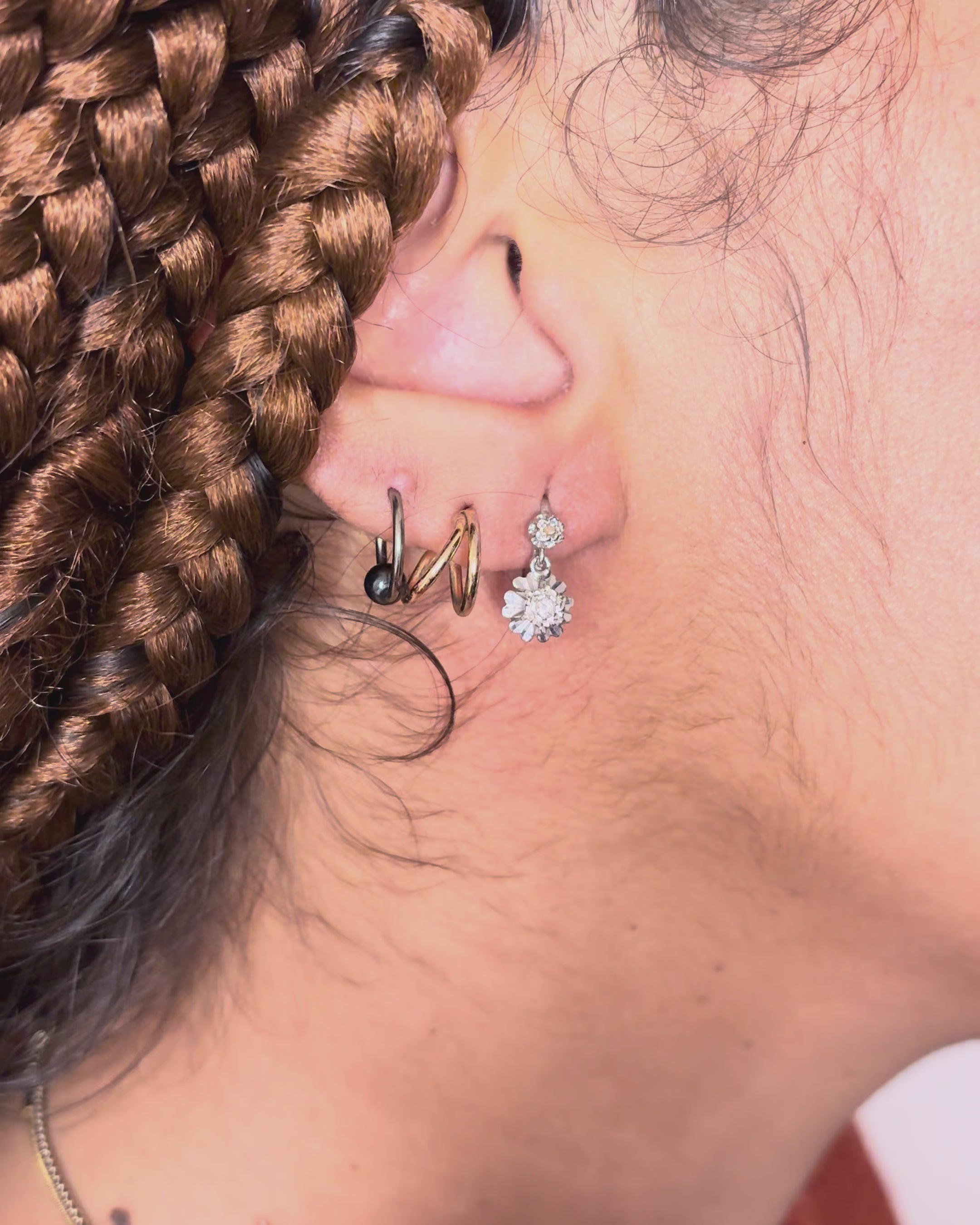 Pendientes Dormilones de Diamantes "Madeleine"