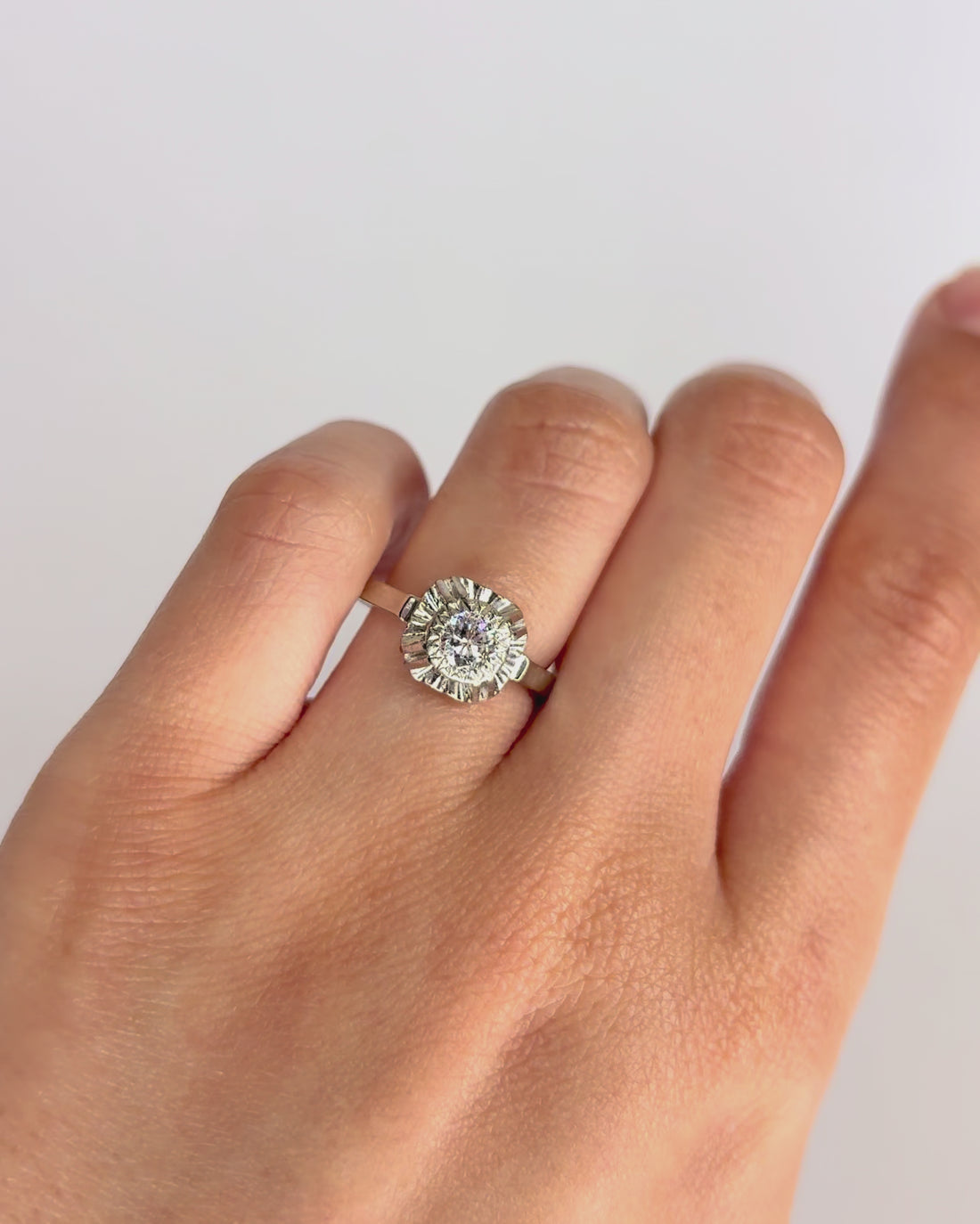 Bague Solitaire Diamant 0.33 carat "Livia"