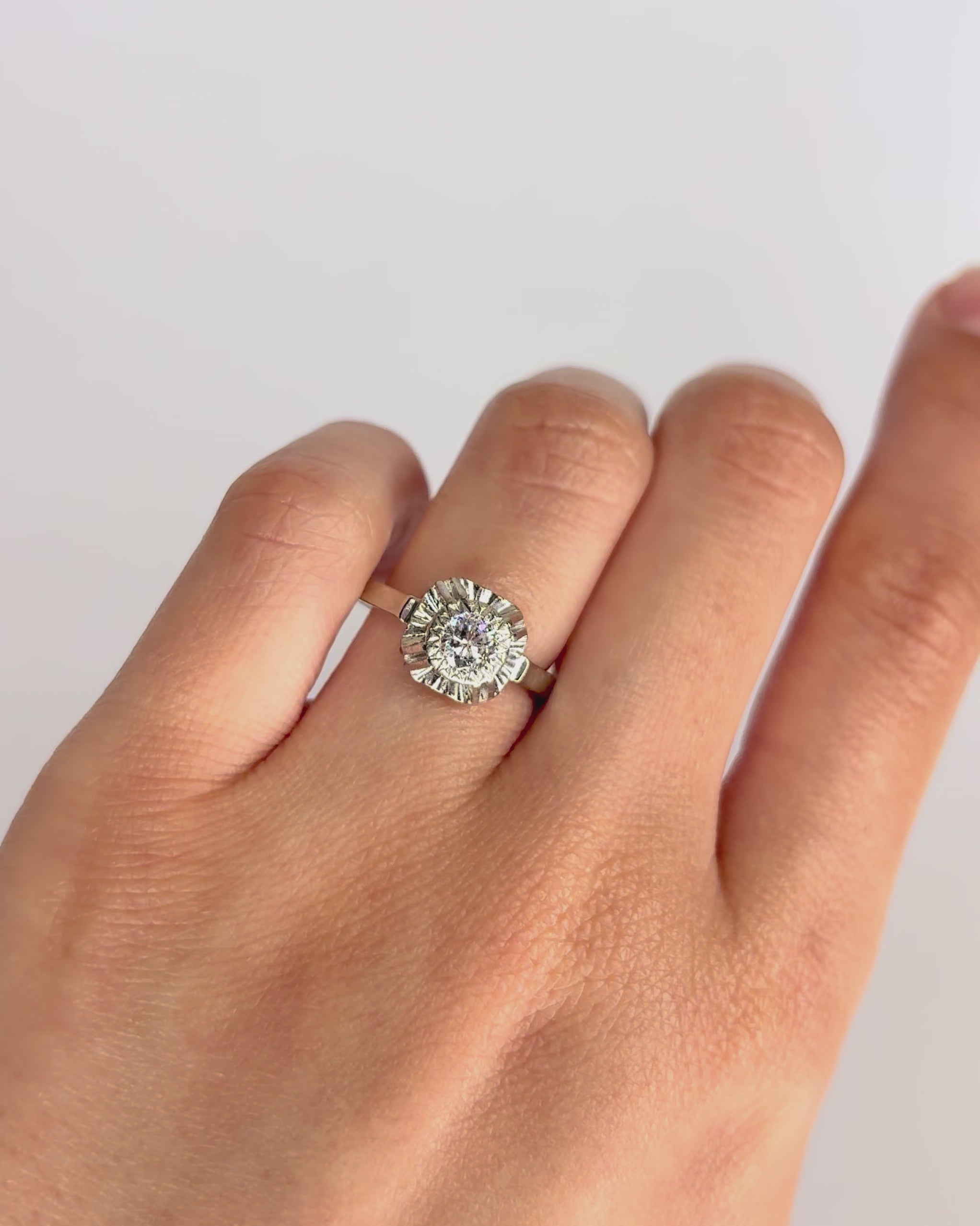 Bague Solitaire Diamant 0.33 carat "Livia"