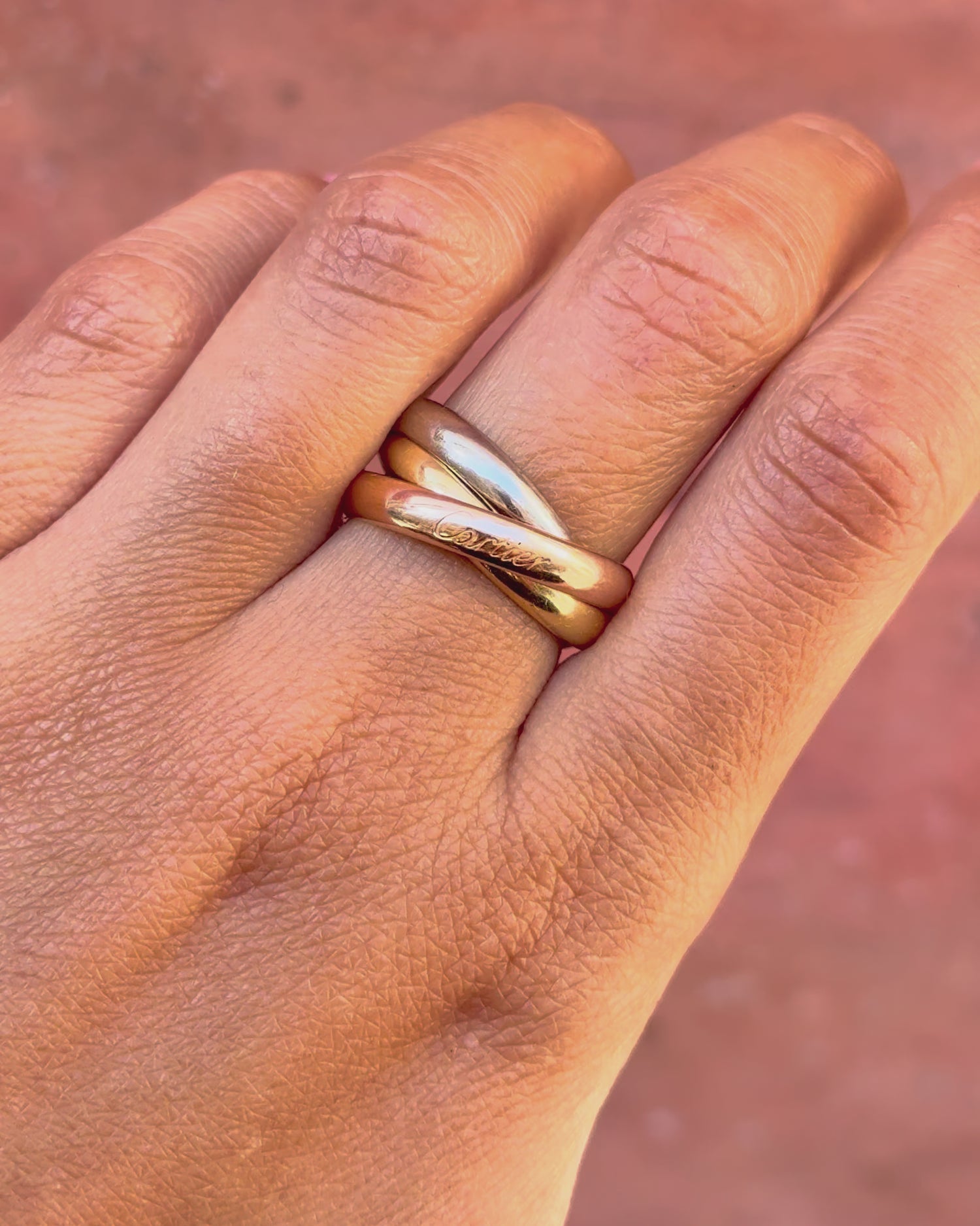 Cartier Trinity Three Golds Ring 9.27g "Trinity"