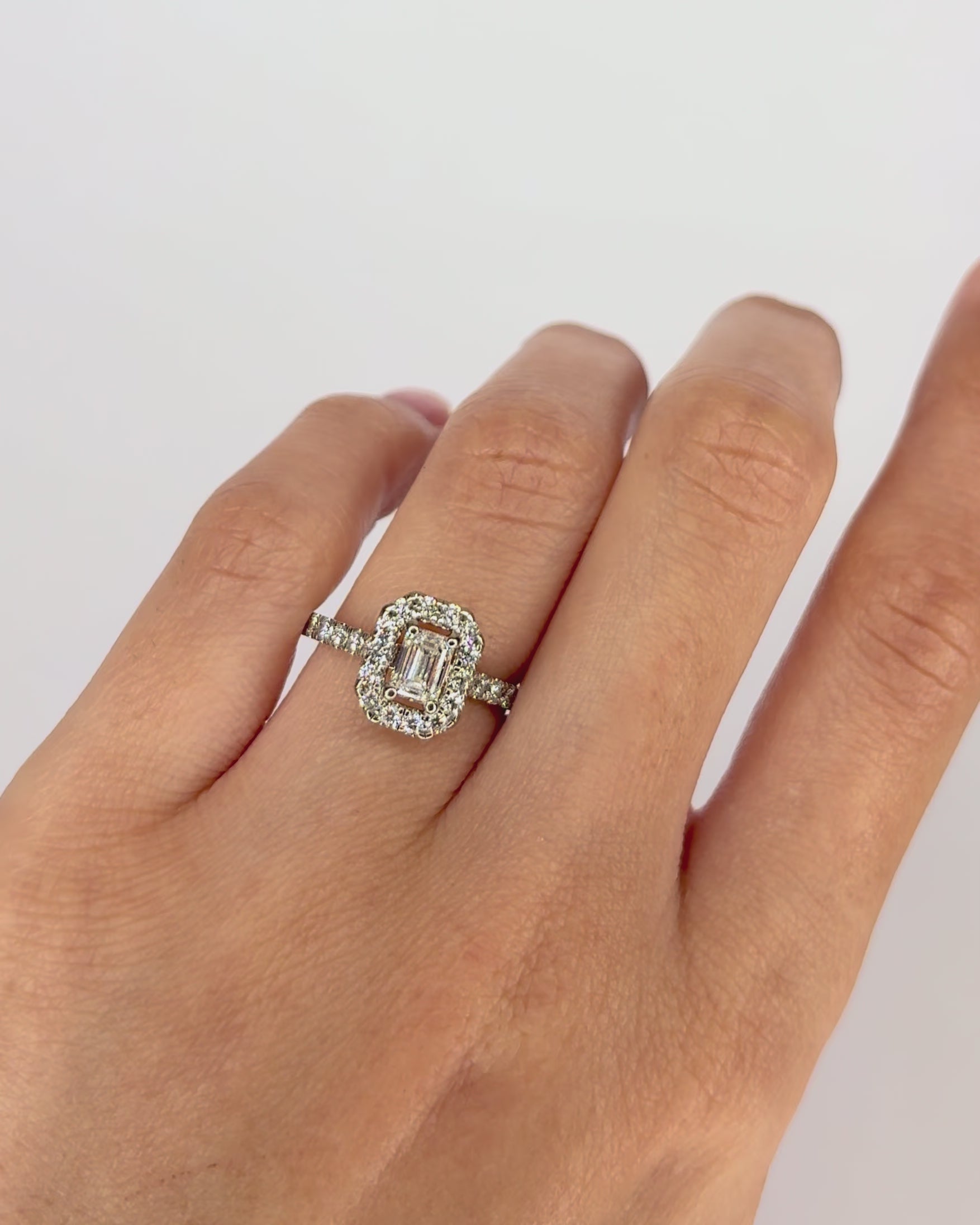 Bague Style Art-déco Diamants 1.44 carat "Adèle"