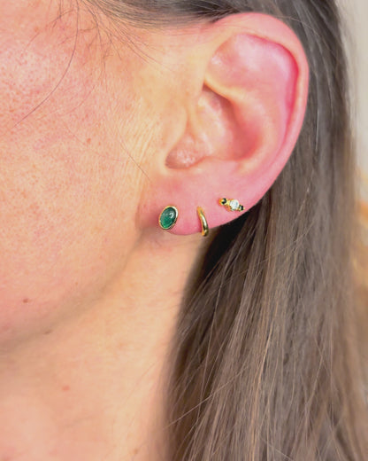 Emerald Stud Earrings 0.50 carat "Sofia"