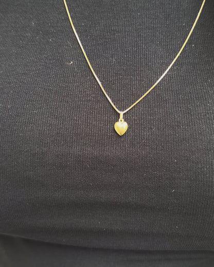 Yellow Gold Heart Pendant "Gabin"