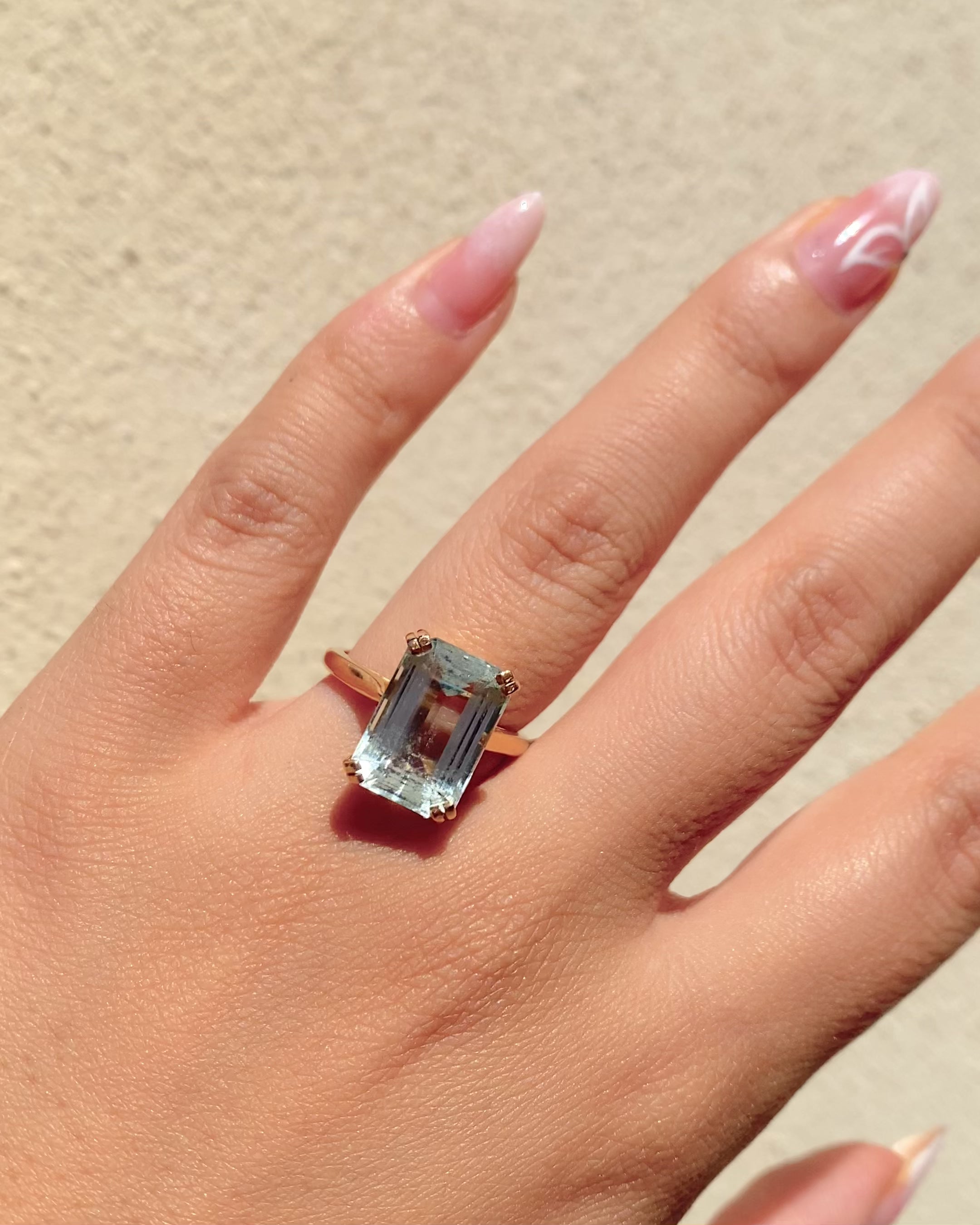 Bague Cocktail Aigue Marine 5.40 carats "Rosalie"