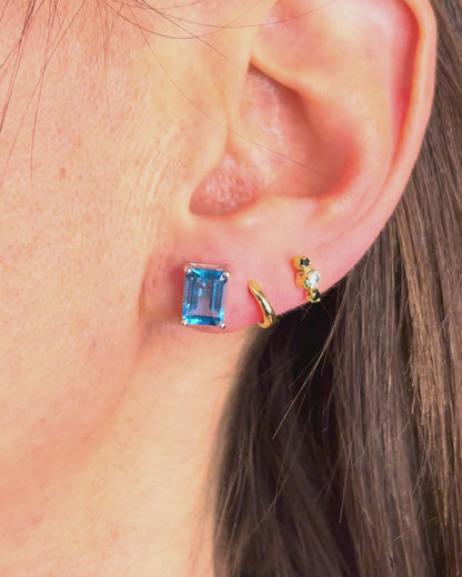 Stud Earrings Topazes 3.20 carats "Manon"