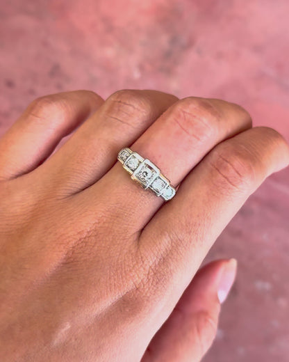 Bague Art-Déco Diamants 0.50 carat "Annie"