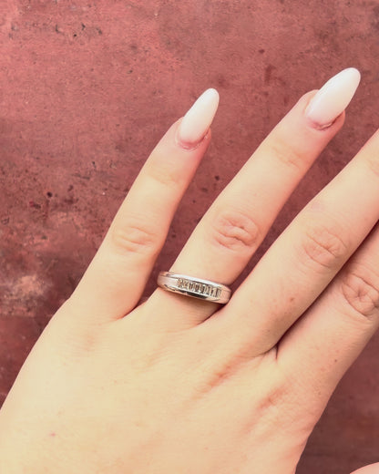 Anillo Media Alianza de Diamantes 0,32 quilates "Melinda"