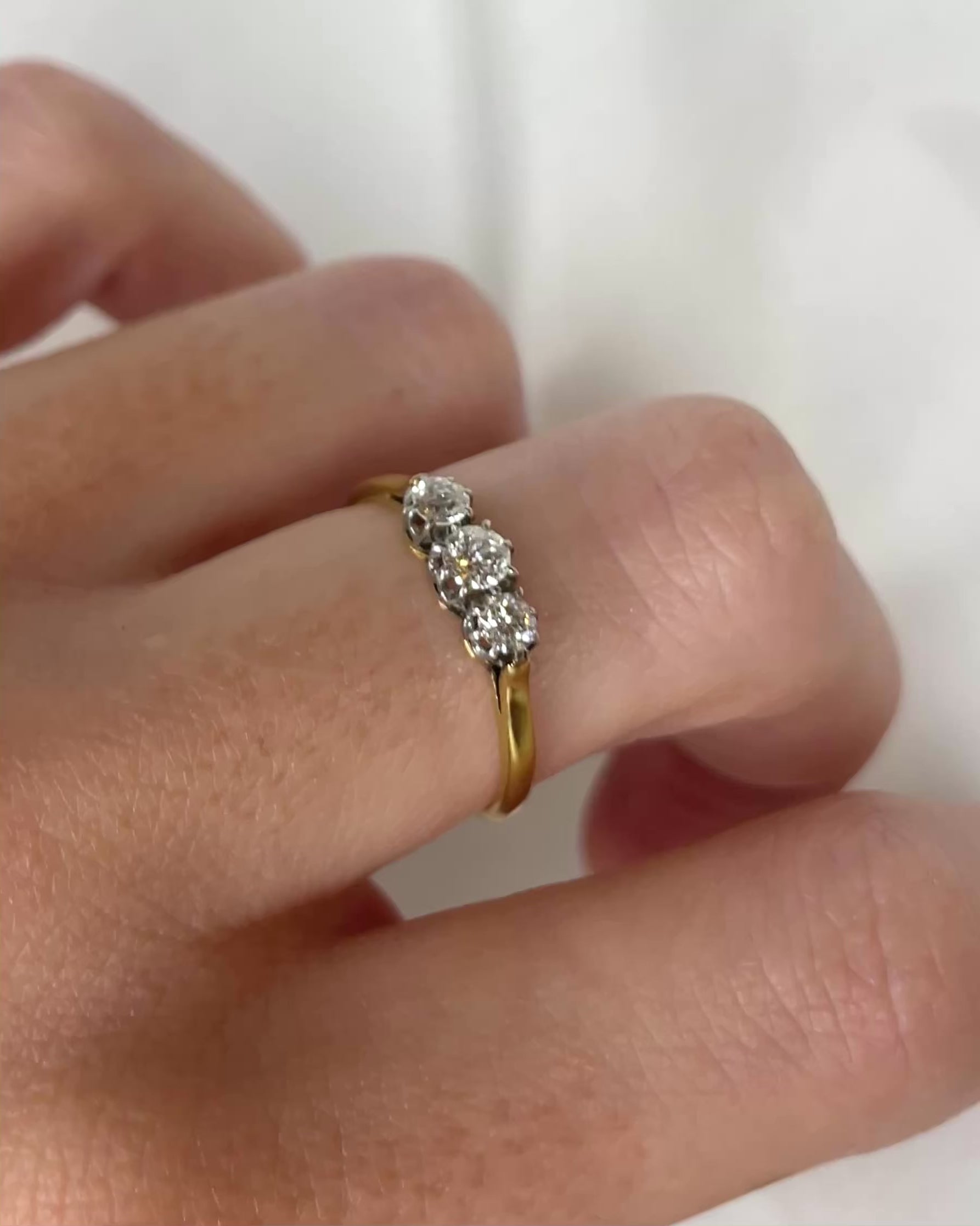 Bague Trilogie Diamants 0.55 carat "Mia"