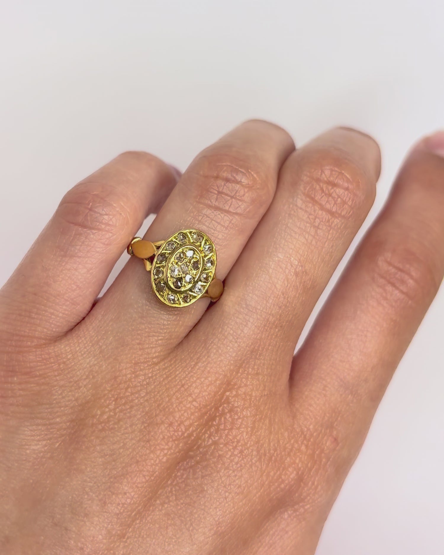 Art Deco Ring Late 19th Century Diamonds "Johanna"