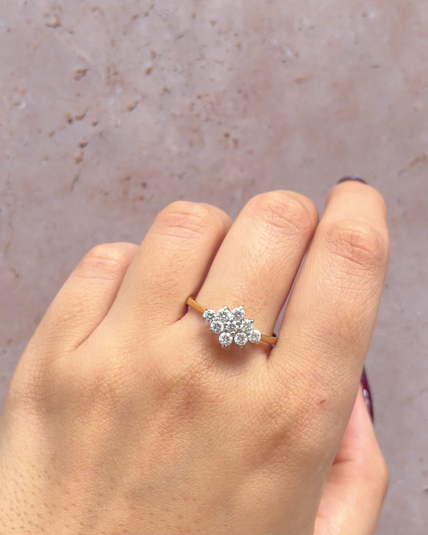 "Mariana" 0.54 Carat Diamond River Ring