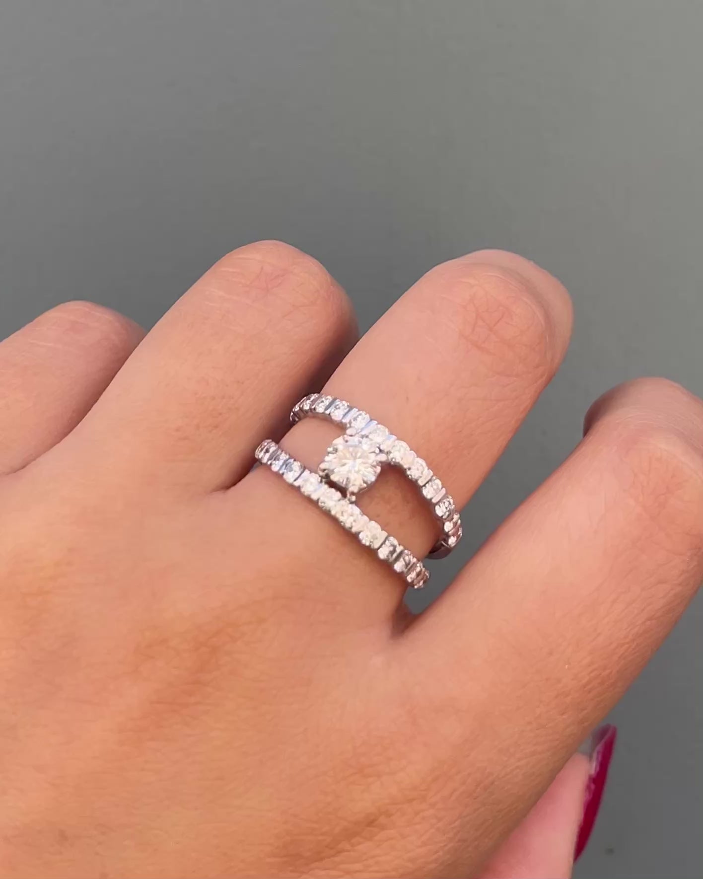 Bague Vintage Diamants 1.60 carat &quot;Elir&quot;