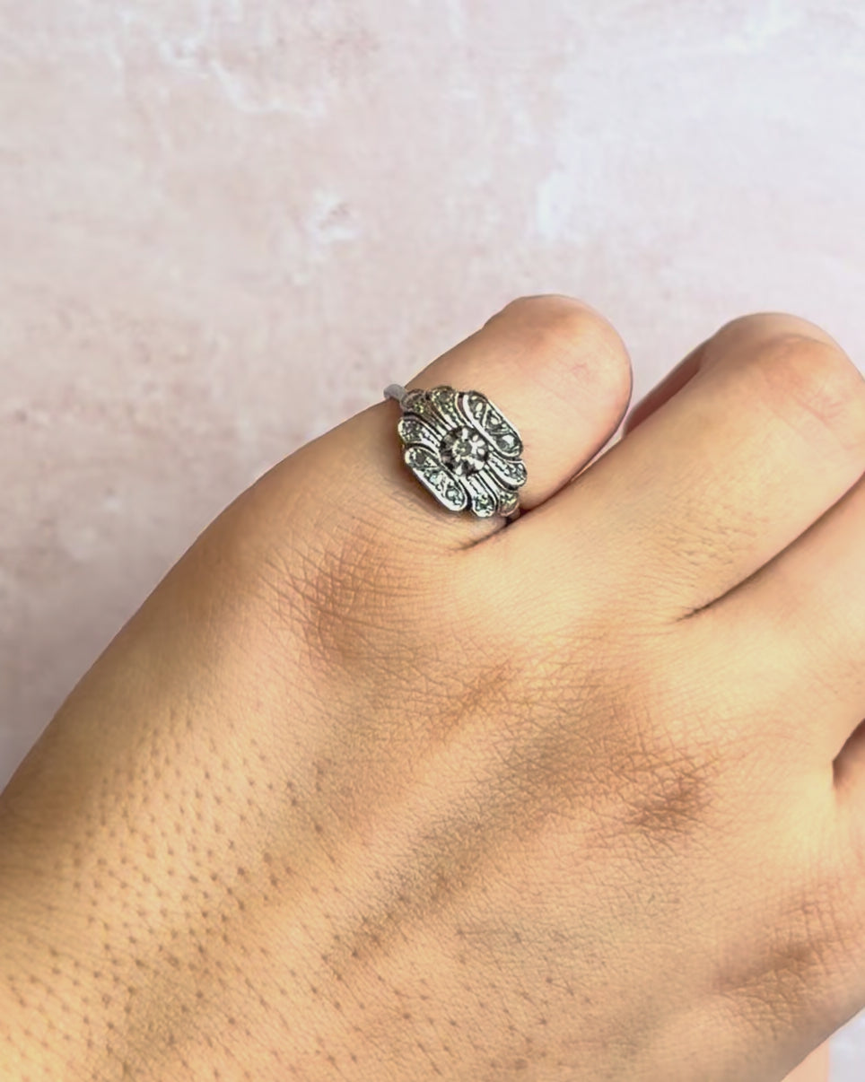 Art Deco Diamond Ring "Pauline"