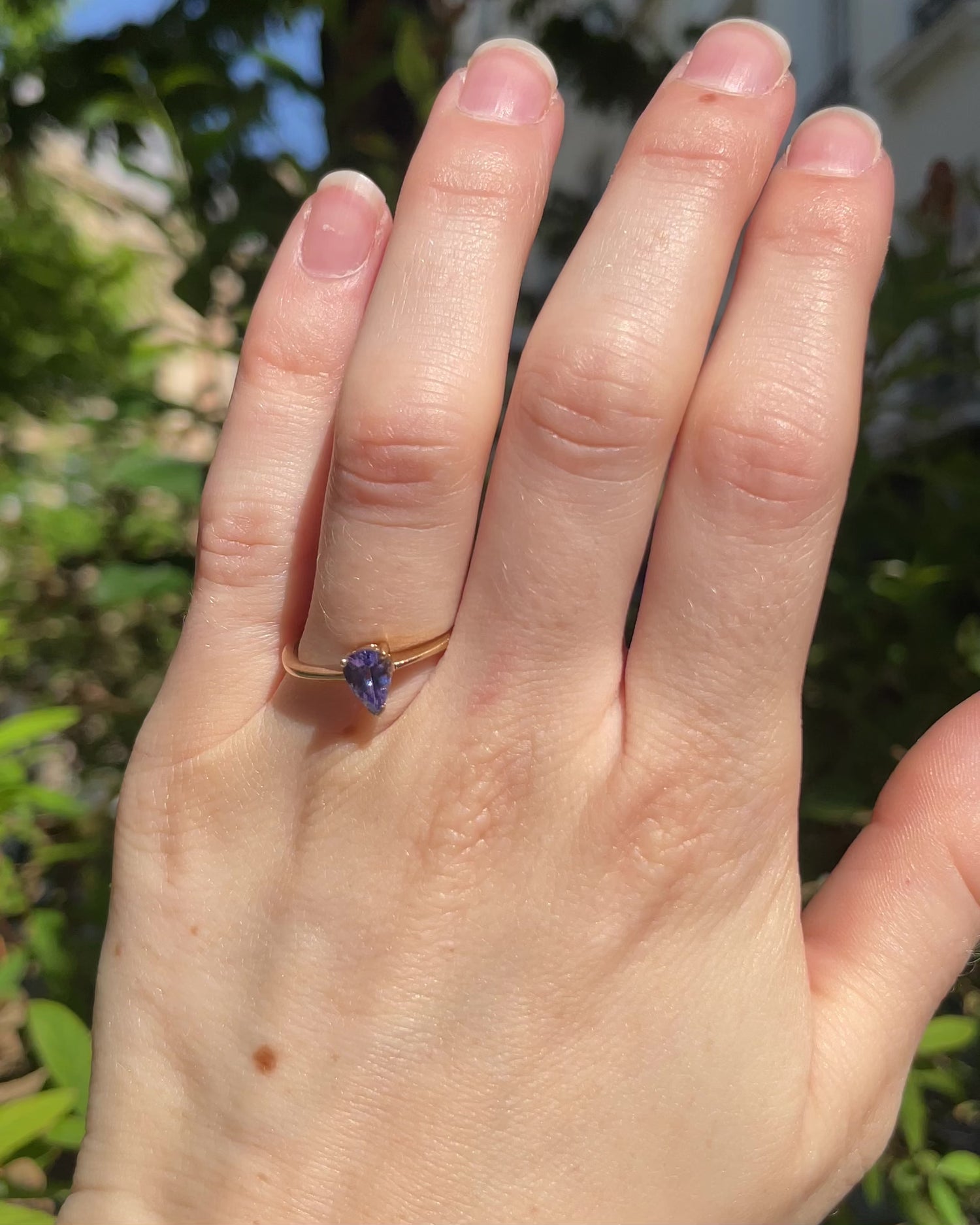 Bague Solitaire Tanzanite 0.75 carat &quot;Mariane&quot;