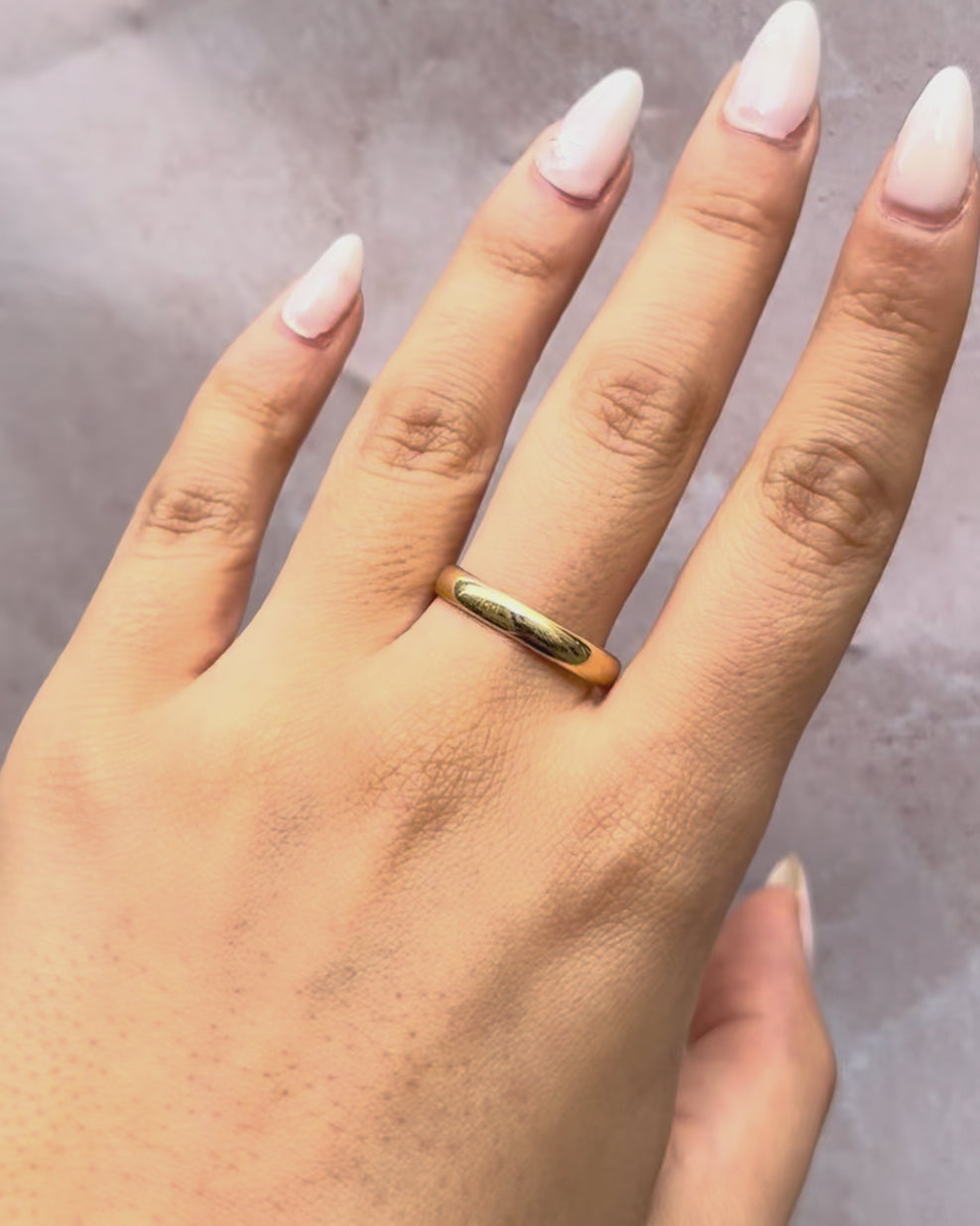 18-carat Yellow Gold Wedding Band 3.7 mm "Bérénice"