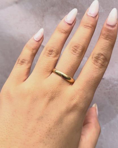 18-carat Yellow Gold Wedding Band 3.7 mm "Bérénice"