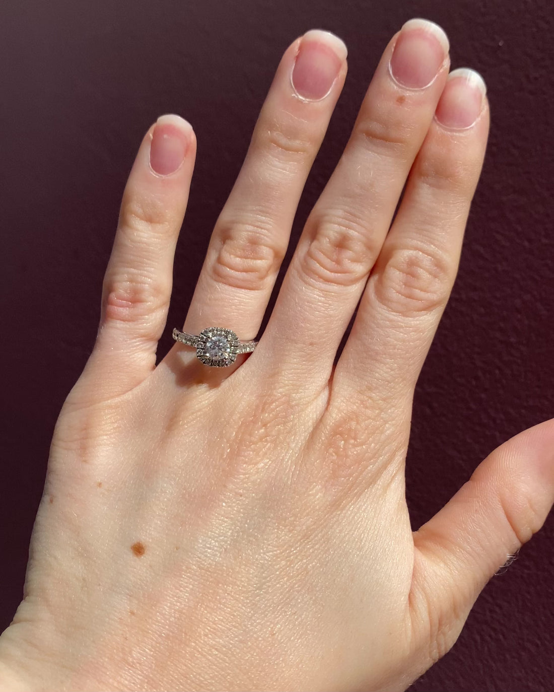 Bague Style Art-déco Diamants 1.05 carat "Esmeria"