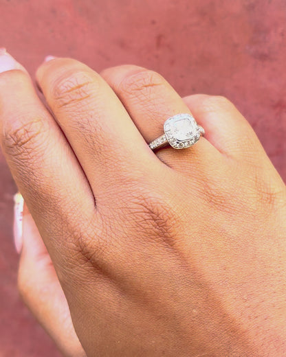 Art Deco-Style Diamond Ring 2.08 carats "Lison"