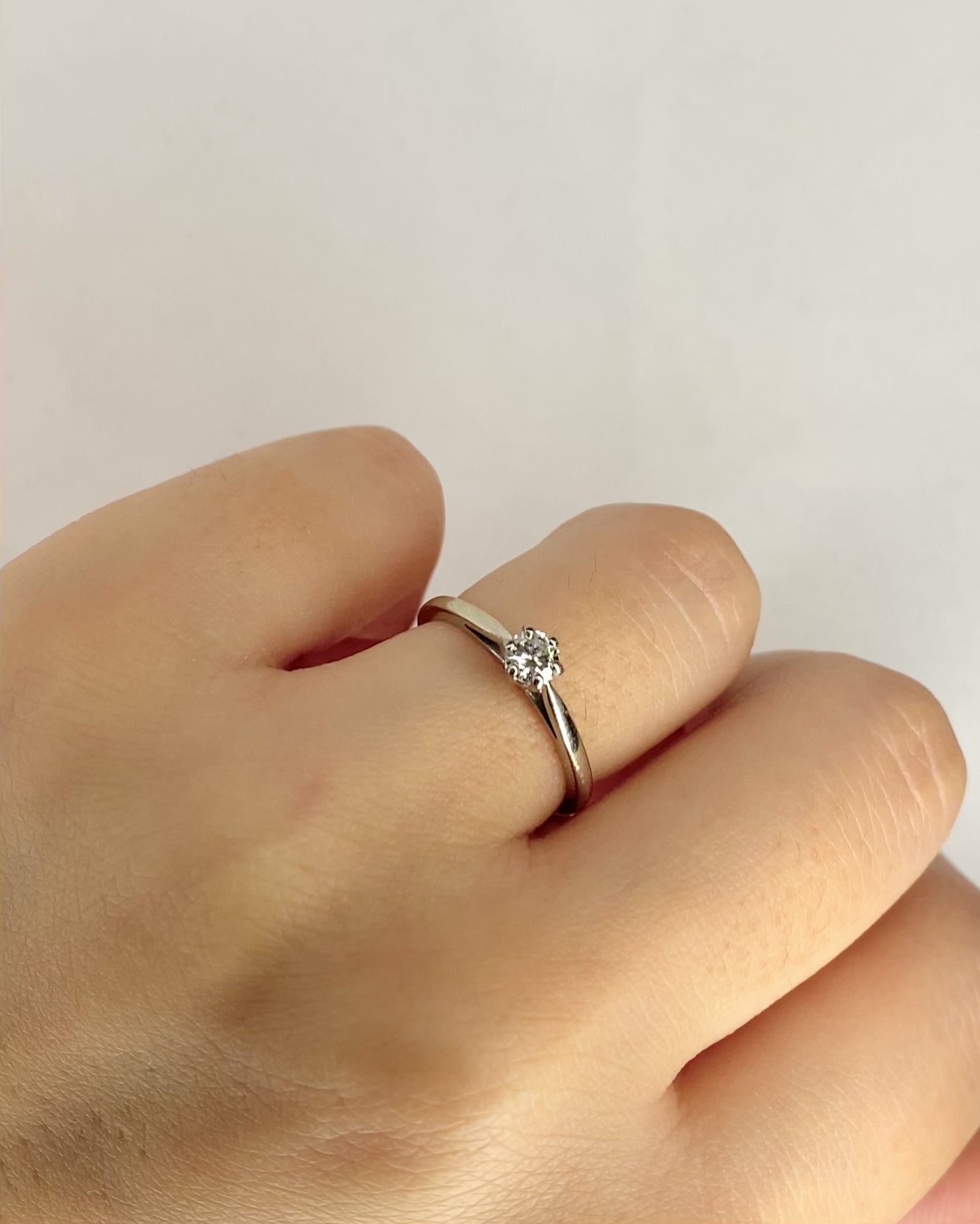 Solitaire Diamond Ring 0.20 carat "Leïla"