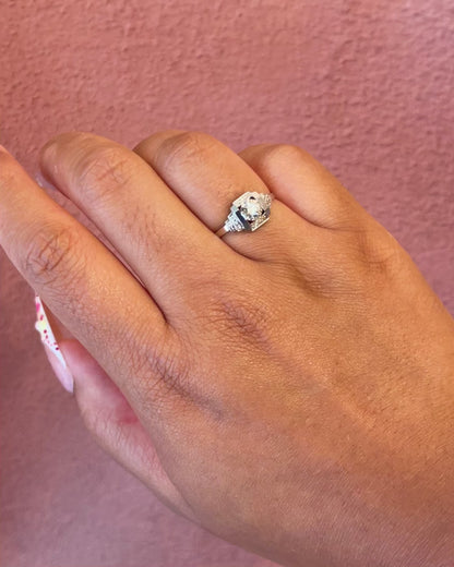 Bague Art-Déco Diamant "Lucien"