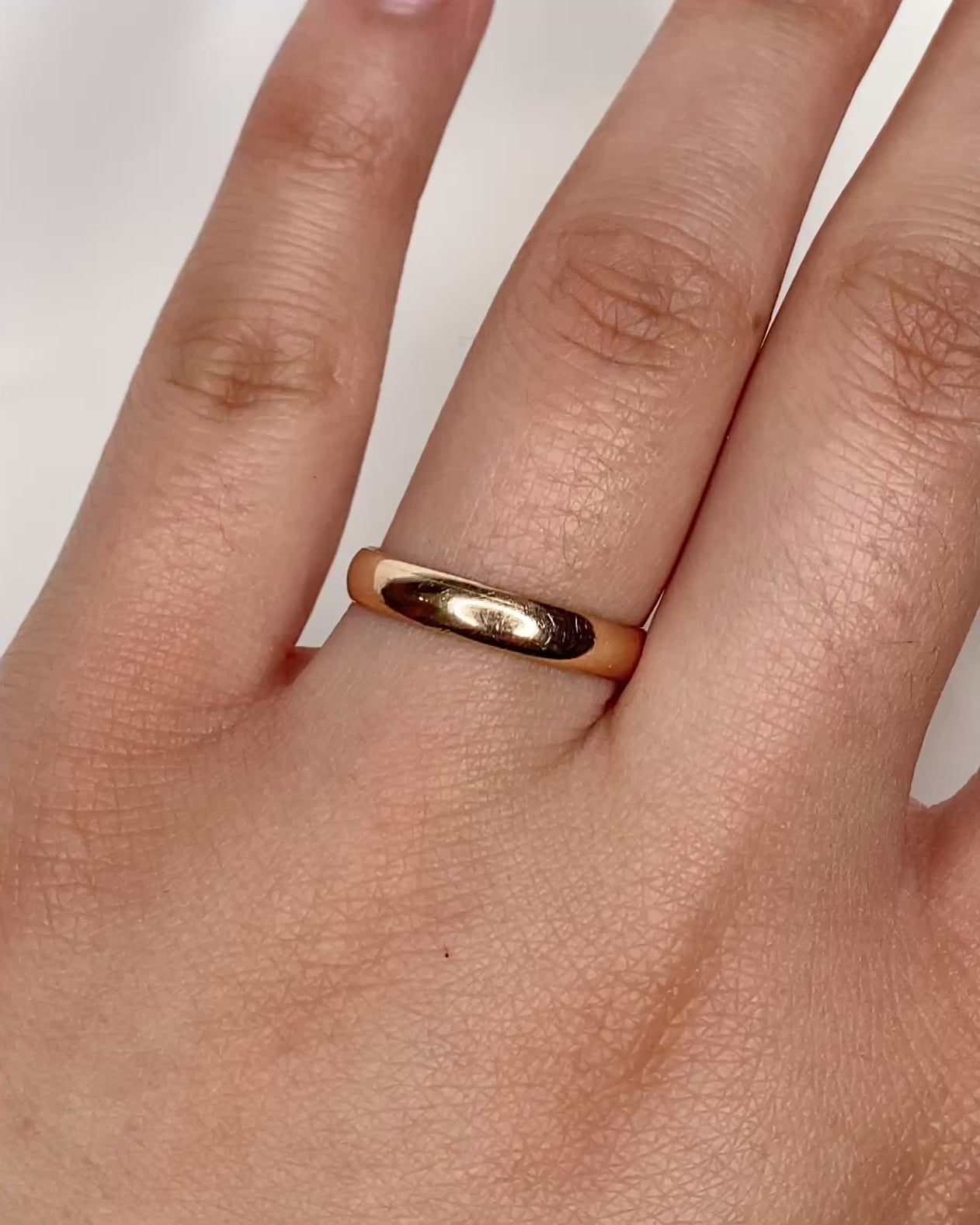 18-Carat Rose Gold Wedding Band 3.5 mm "Rahma"