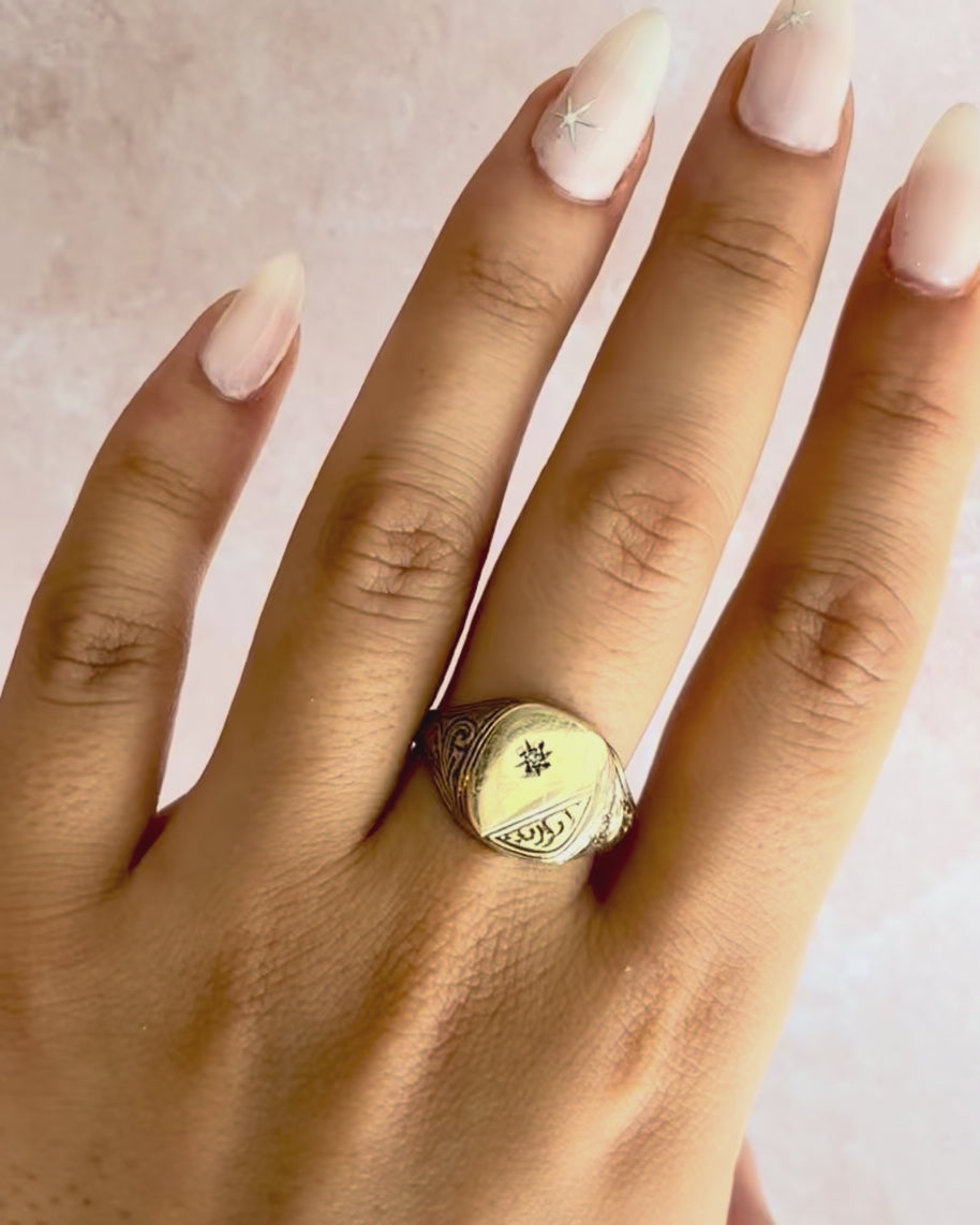 Bague Chevalière Diamant "Louis"