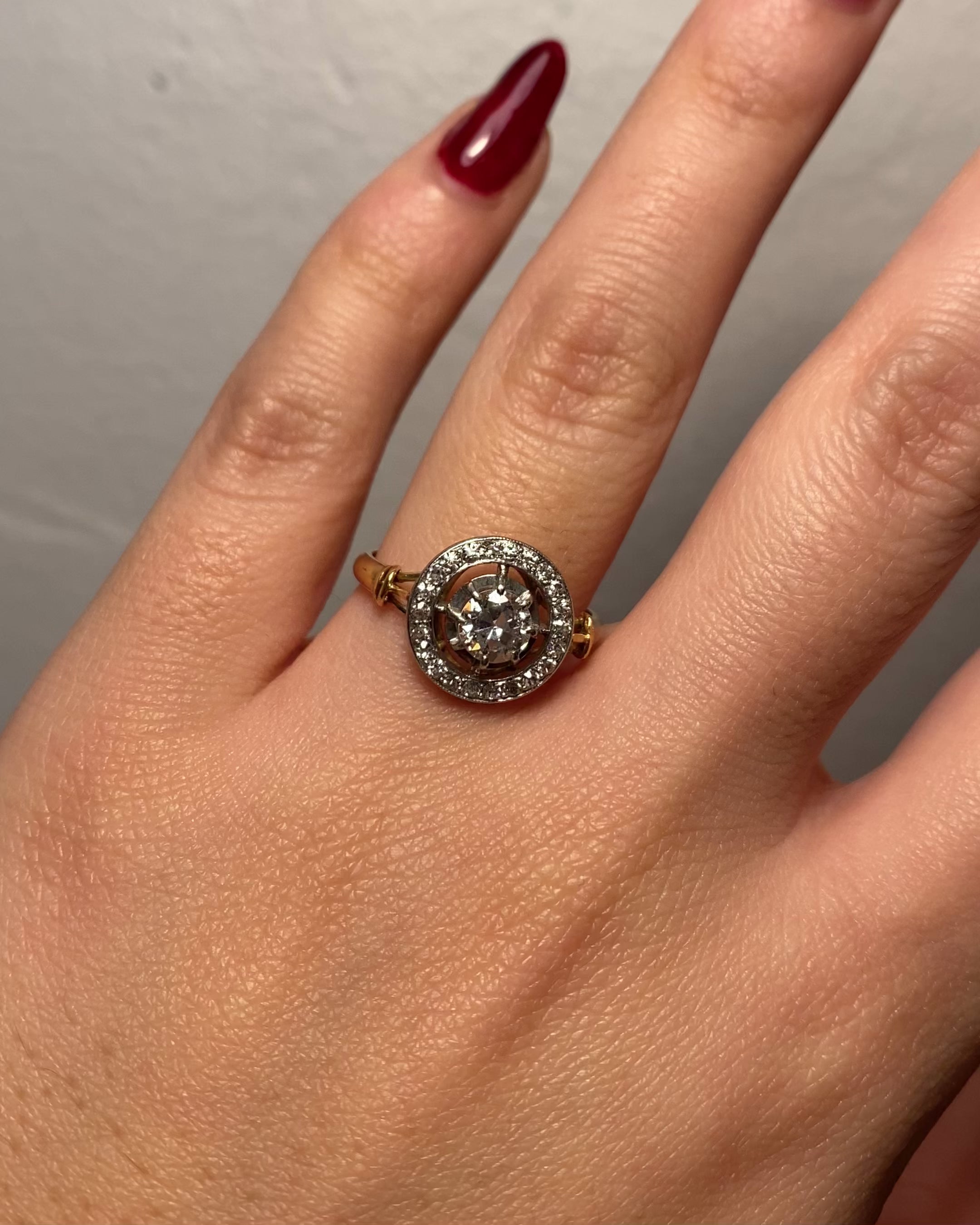 Bague Art Déco Diamants 0.68 carat "Alicia"