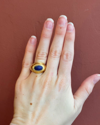 Chevalière Lapis Lazuli Collection Jaipur signée Boucheron