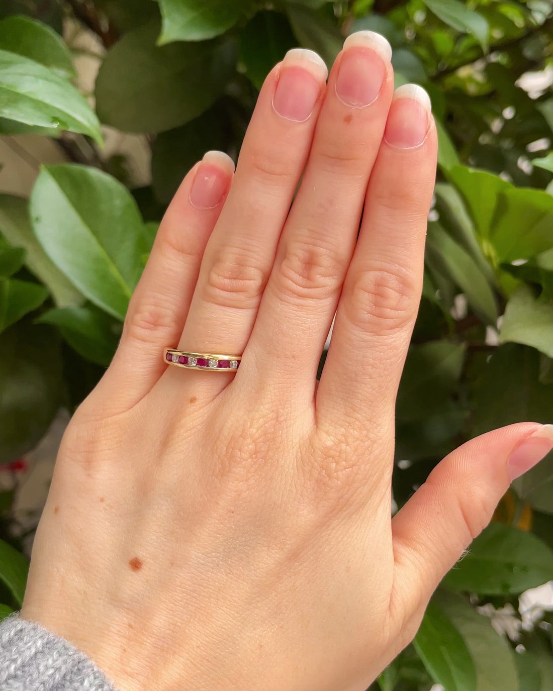 Demi Alliance Rubis & Diamants "Manelle"