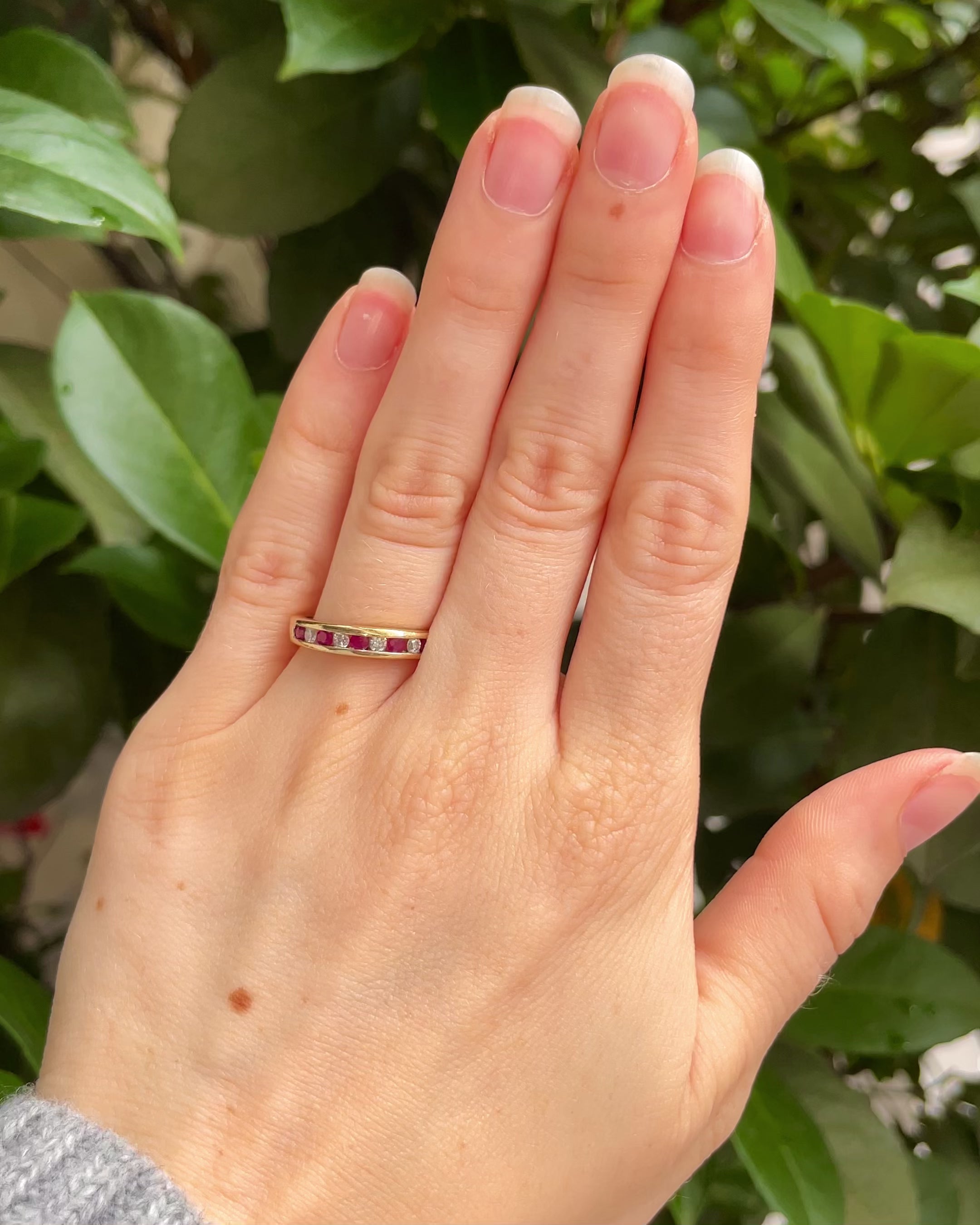 Demi Alliance Rubis &amp; Diamants "Manelle"