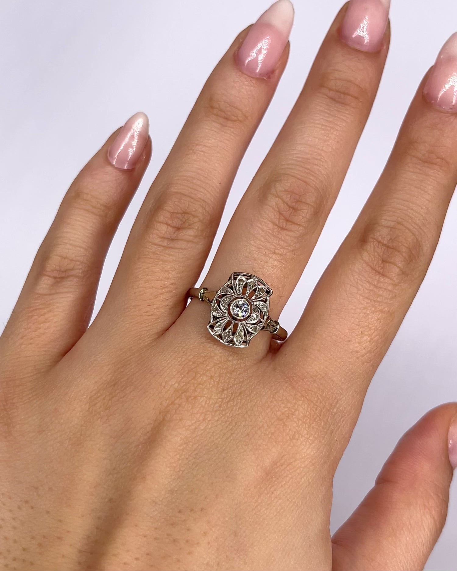Bague Art-Déco Diamants "Tyla"