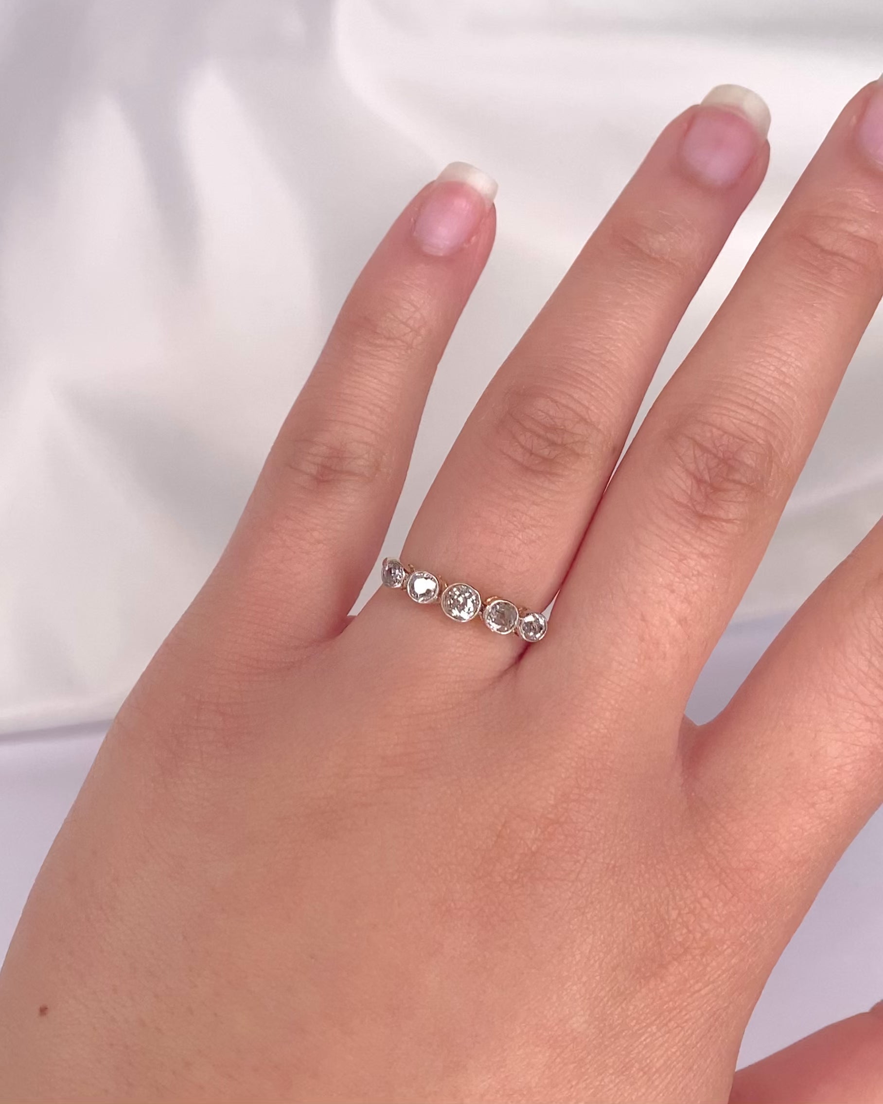 Bague Rivière Art Déco Diamants 0.70 carat "Delila"