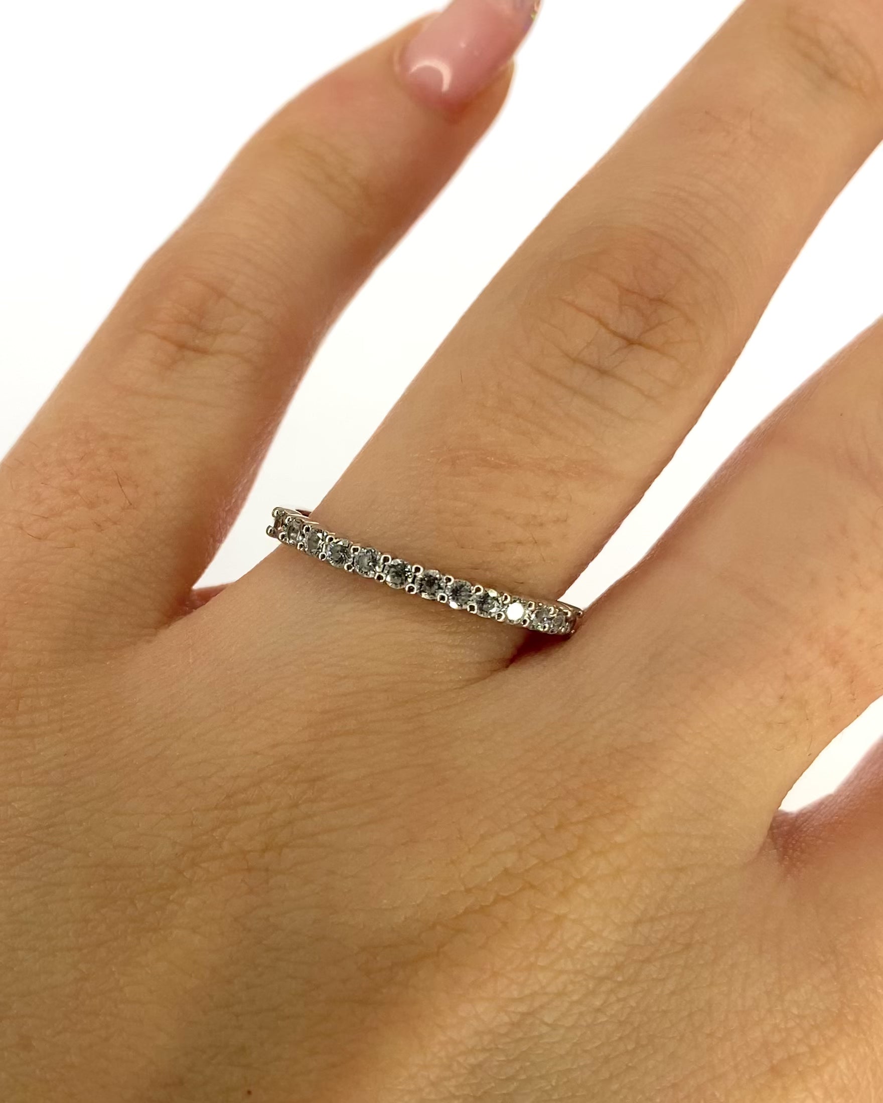 Half-Wedding Band Diamond Ring "Sandy"