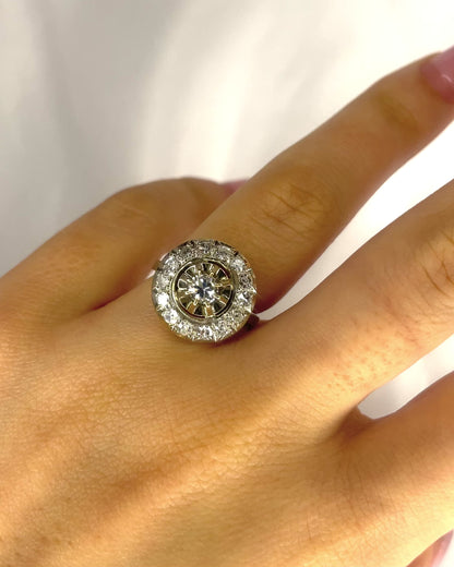 Art Deco Diamond Ring 0.81 carat "Nolween"