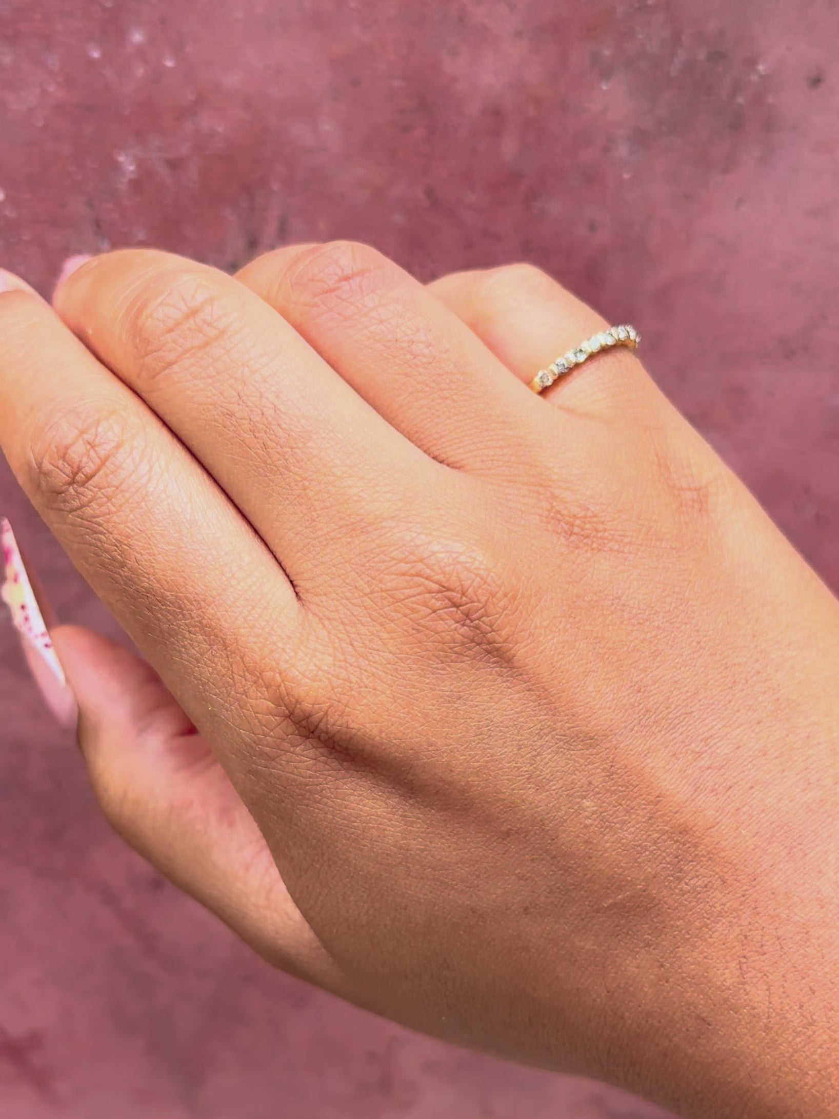 0.45-carat "Talia" diamond half-band ring