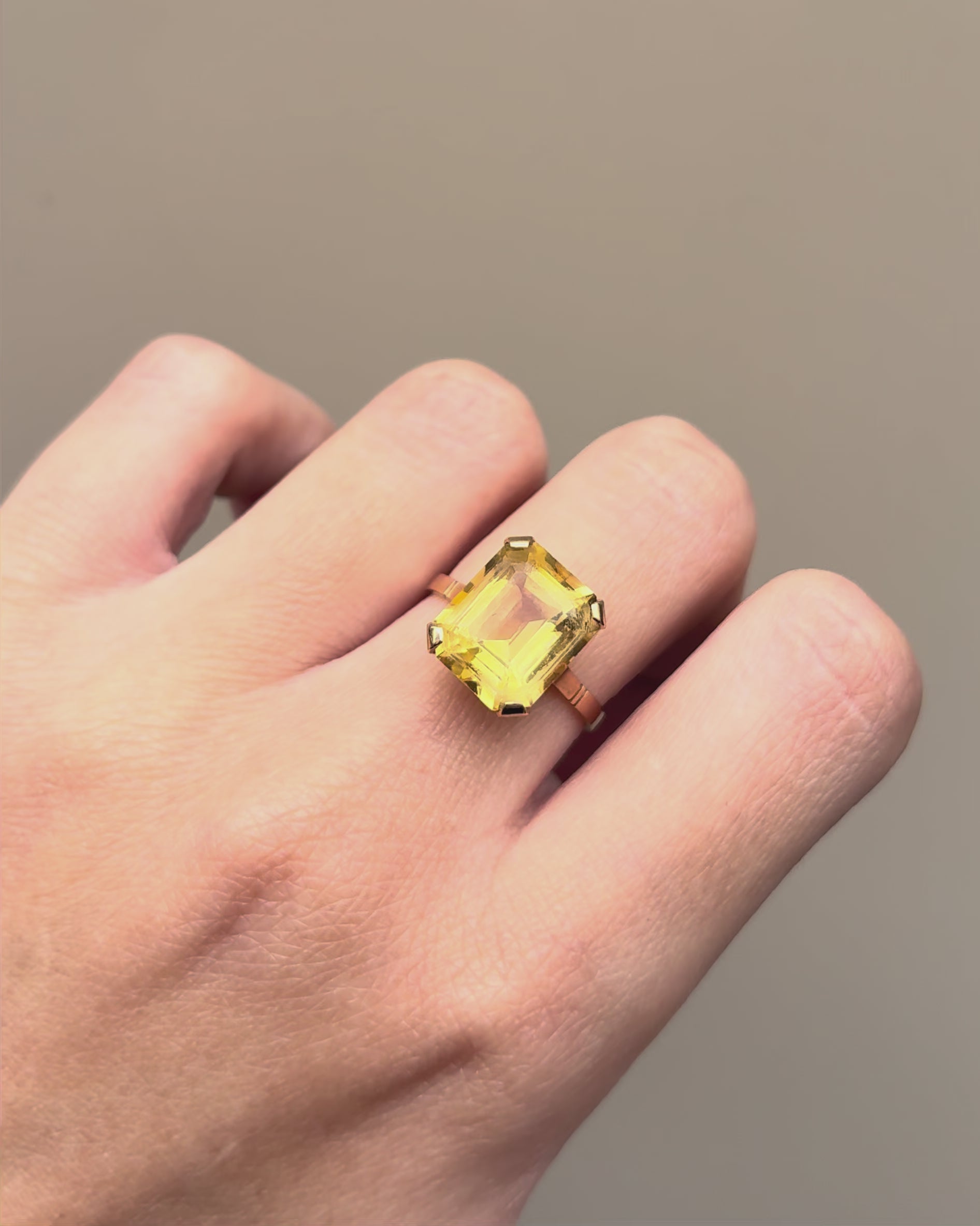 Bague Cocktail Citrine 6 carats "Johanna"