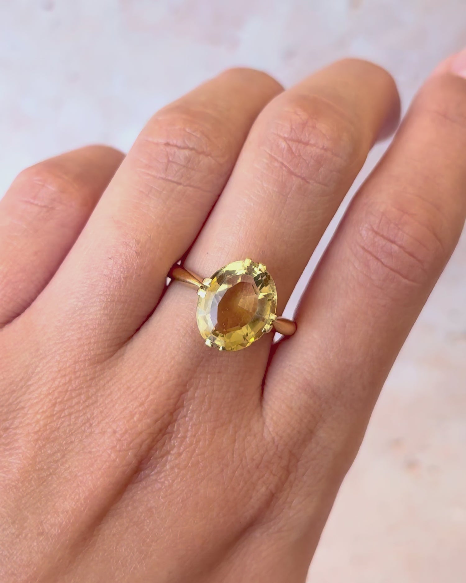 Bague Cocktail Citrine 5.40 carats "Albane"