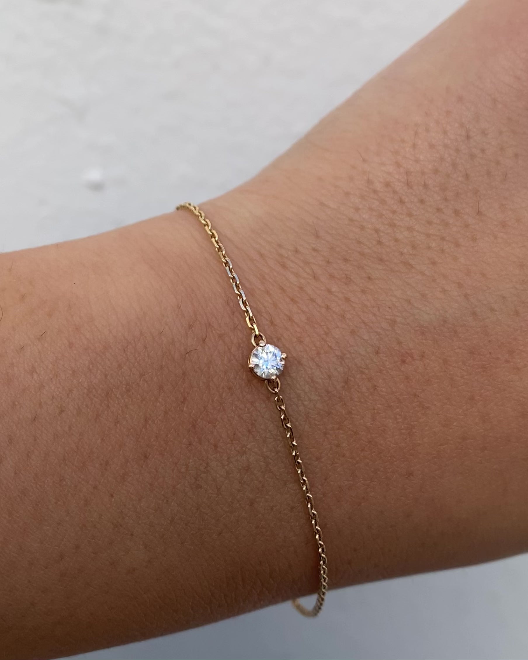Pulsera Diamante 0.20 quilates y oro 18 quilates "Bertille"