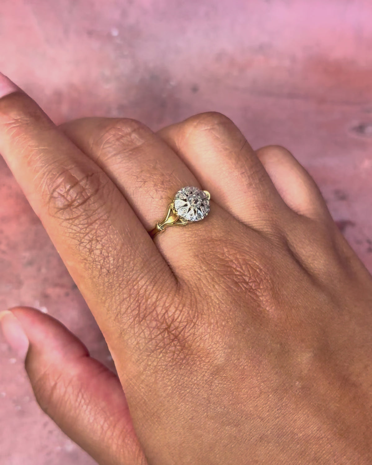 Bague Art-Déco Diamants "Ludmila"