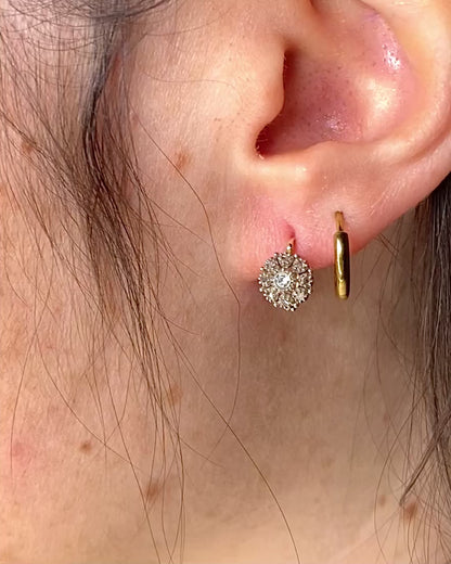 Pendientes Dormilones de Diamantes "Elvire"