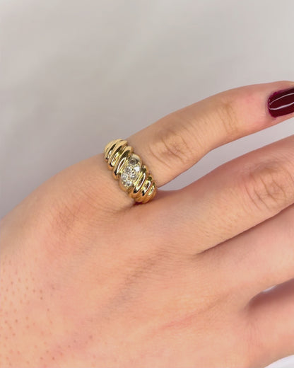 Bague Jonc Diamants "Laura"