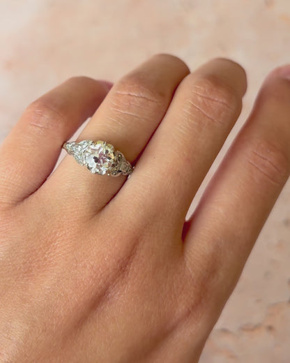 Anillo Art Déco con diamantes de 0,79 quilates "Aurore"
