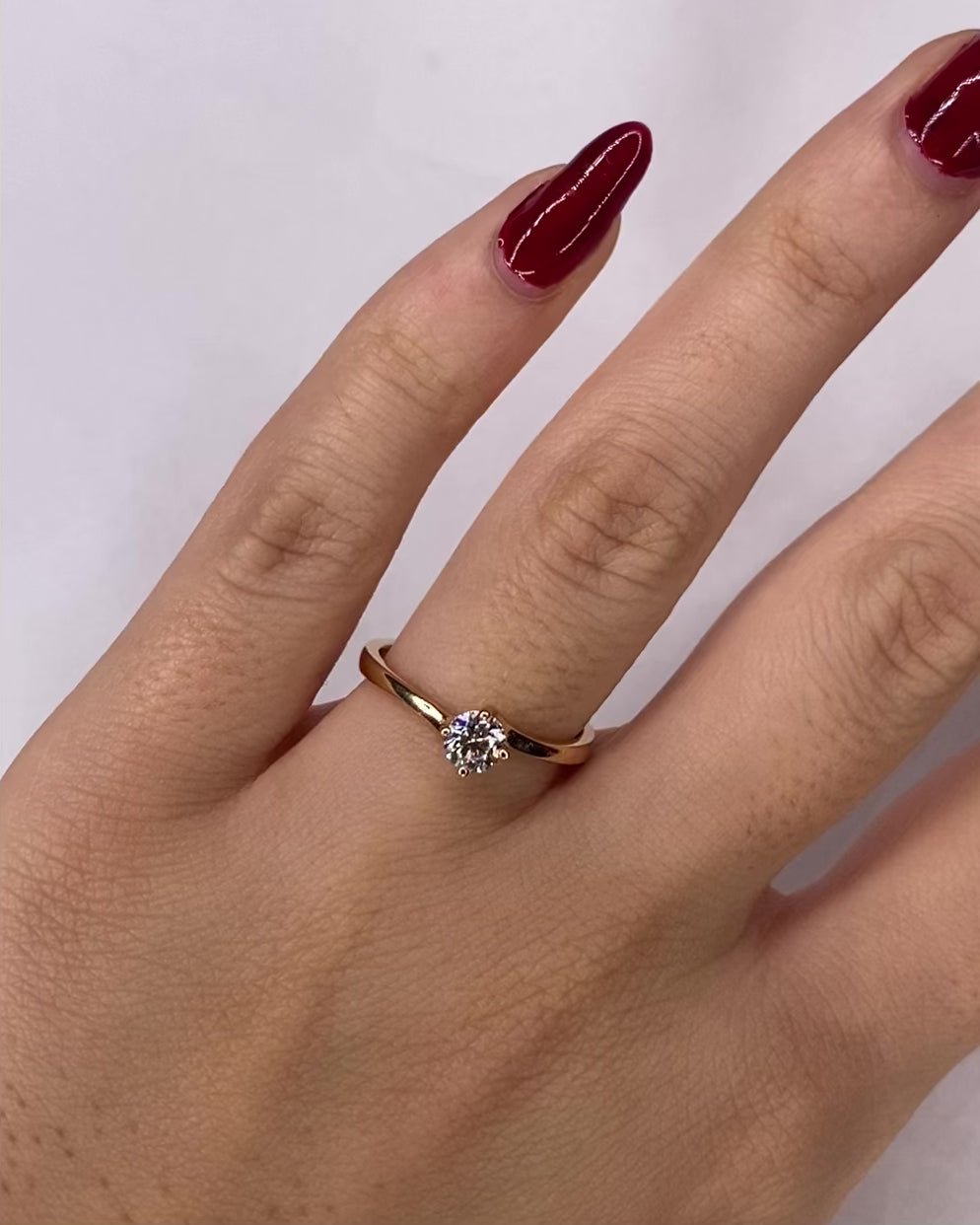 Bague Solitaire Diamant 0.33 carat "Edna"