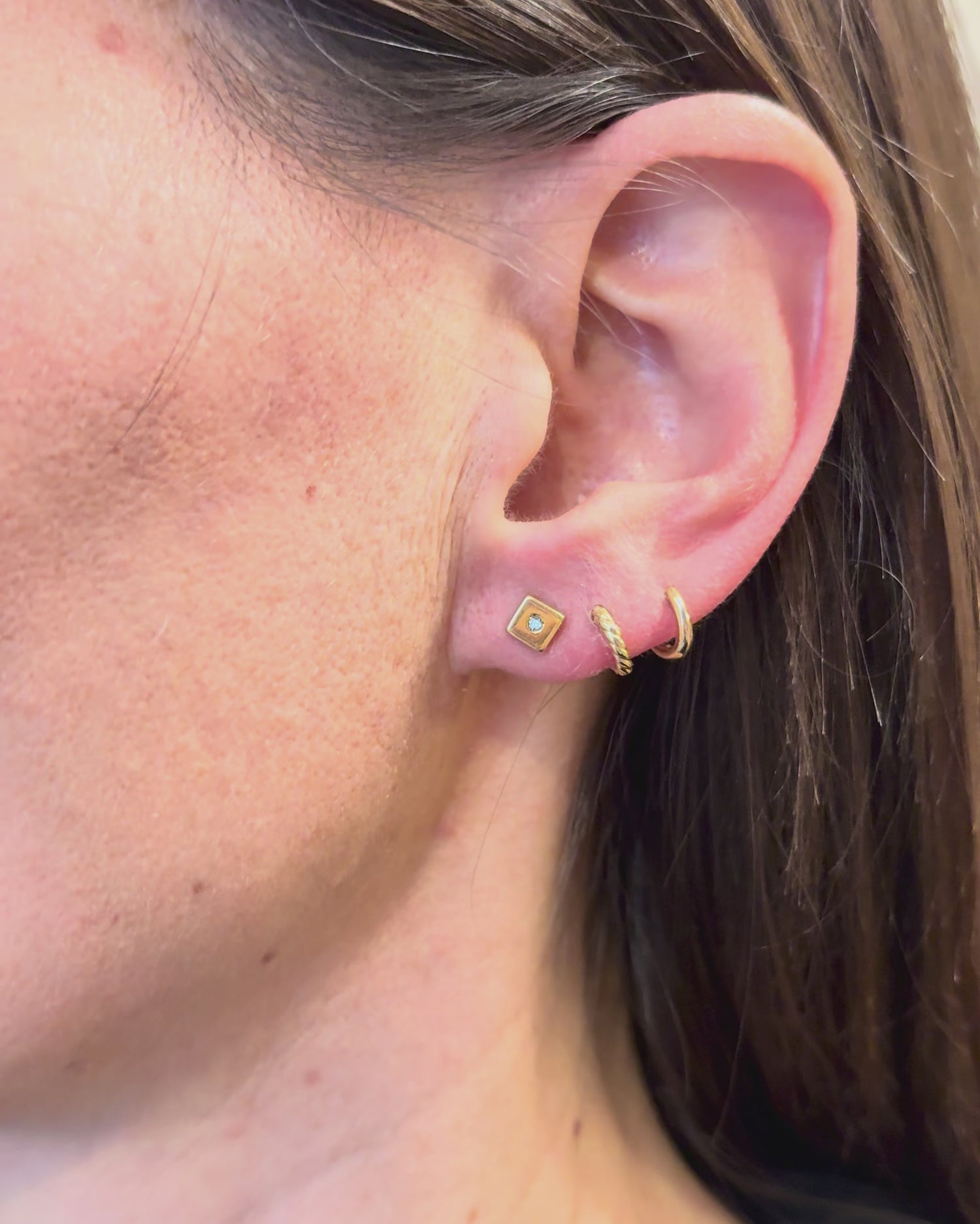 Diamond Stud Earrings "Clémence"