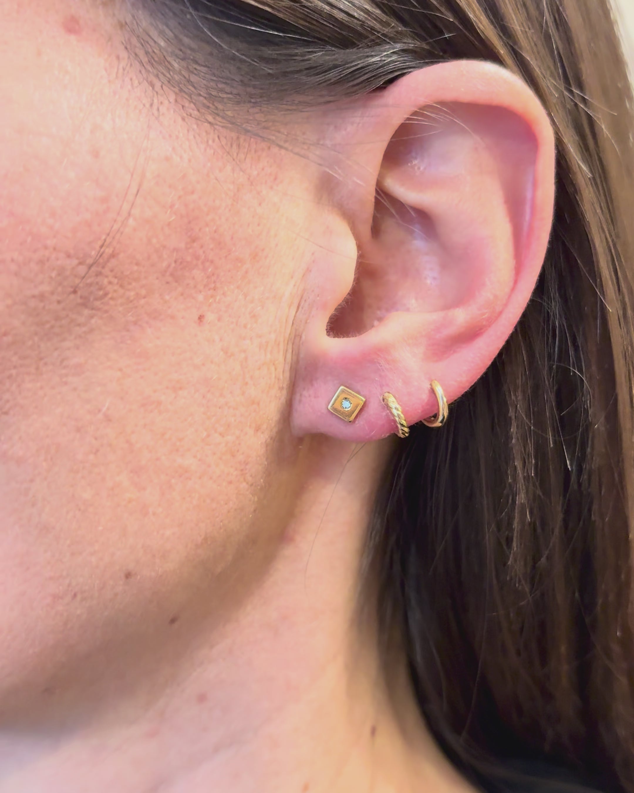 Diamond Stud Earrings "Clémence"