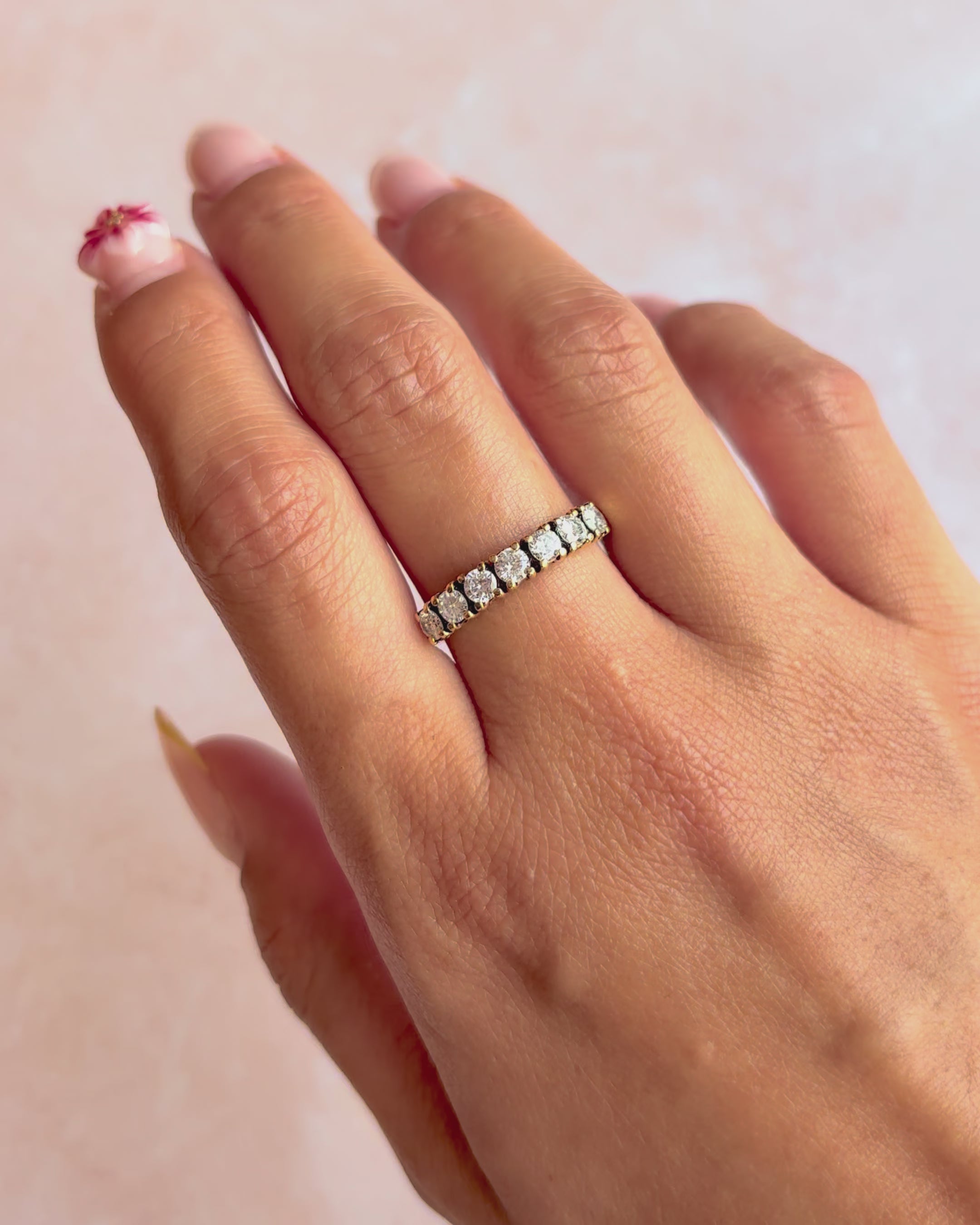 Demi-Alliance Diamants 0.77 carat "Sonia"