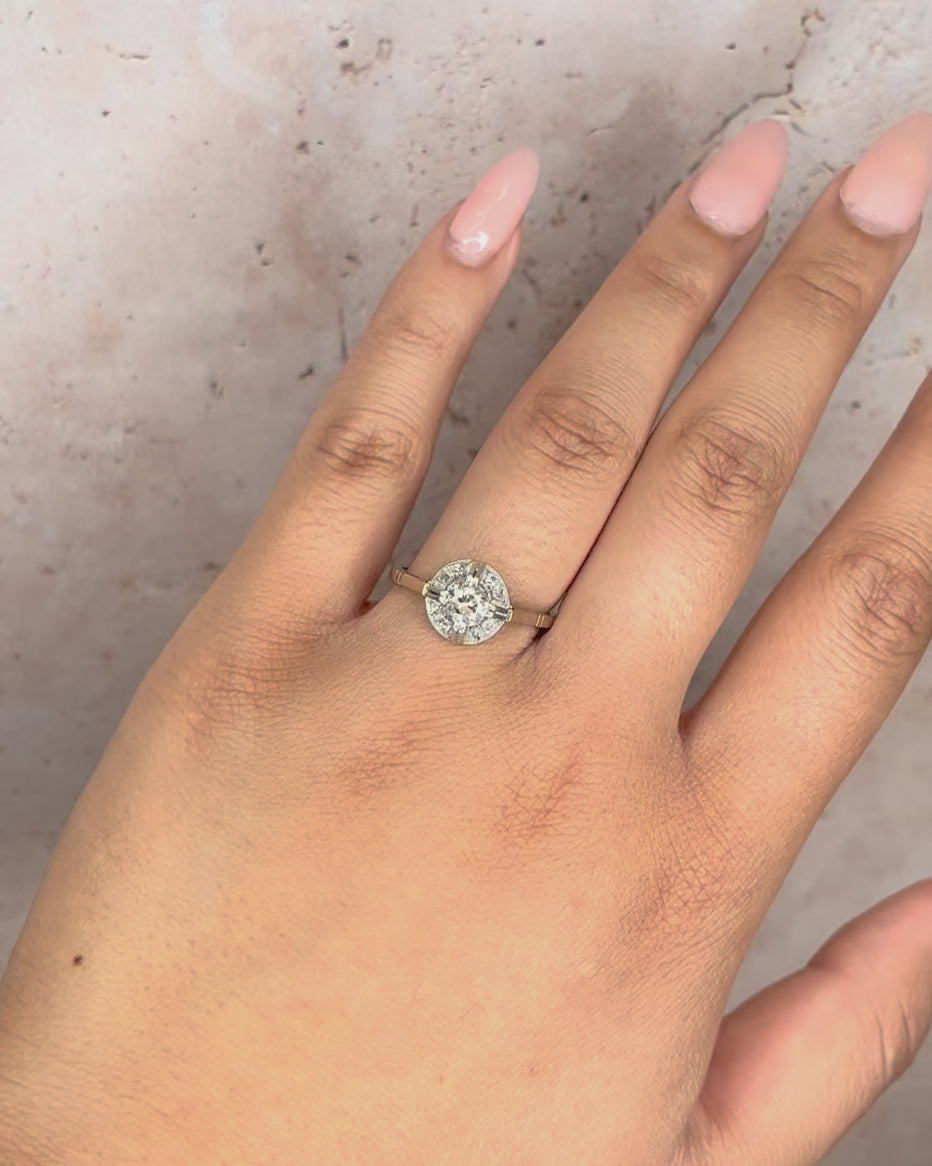 Art Deco Diamond Ring 0.71 Carat "Emilie"