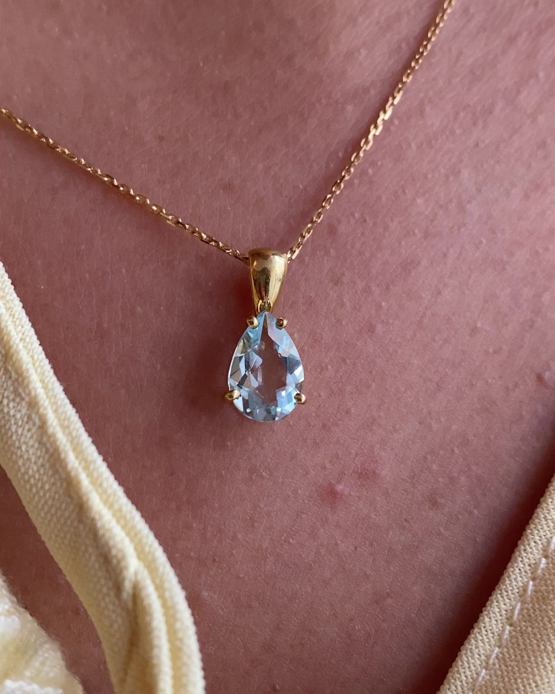 Pendentif Aigue-Marine 1.50 carat "Olivia"