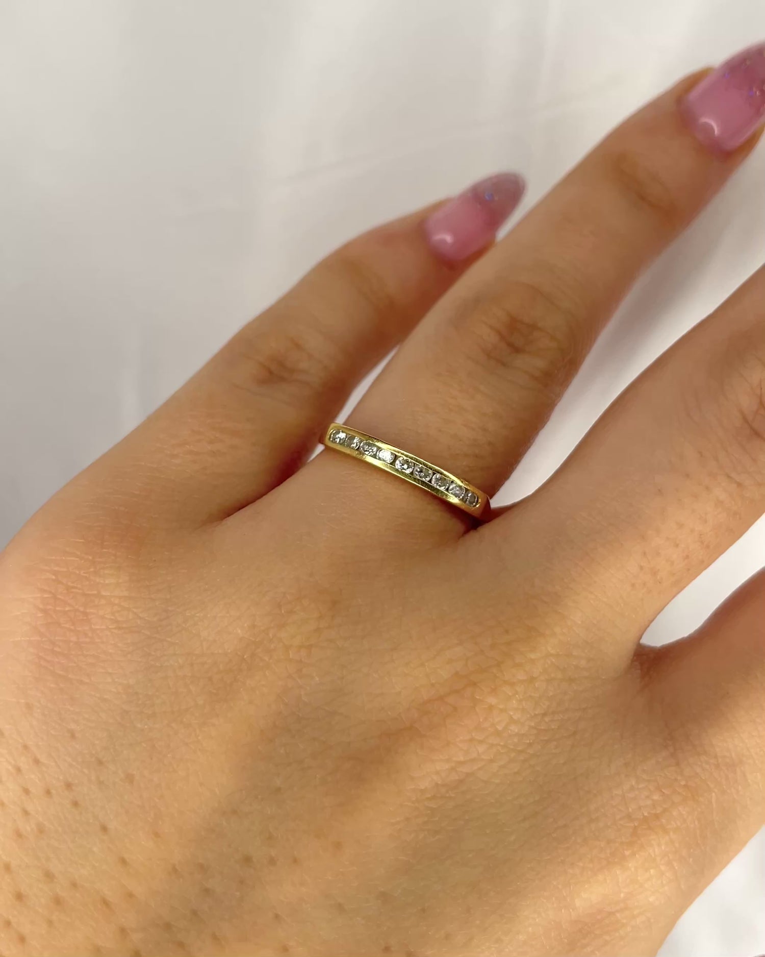 Diamond Half-Eternity Ring "Mila"