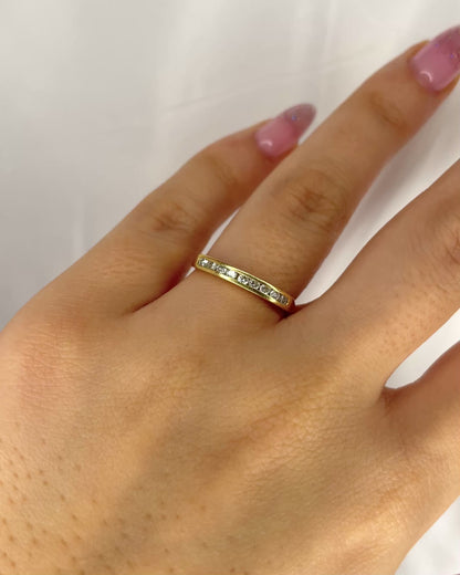 Diamond Half-Eternity Ring "Mila"